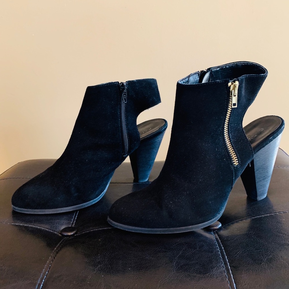 Black Suede Bootie